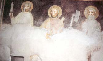 Fresko im Chor von St. Martin - Bozen